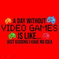 A Day Without Video Games Funny Gamer Santa Hat thumb 1