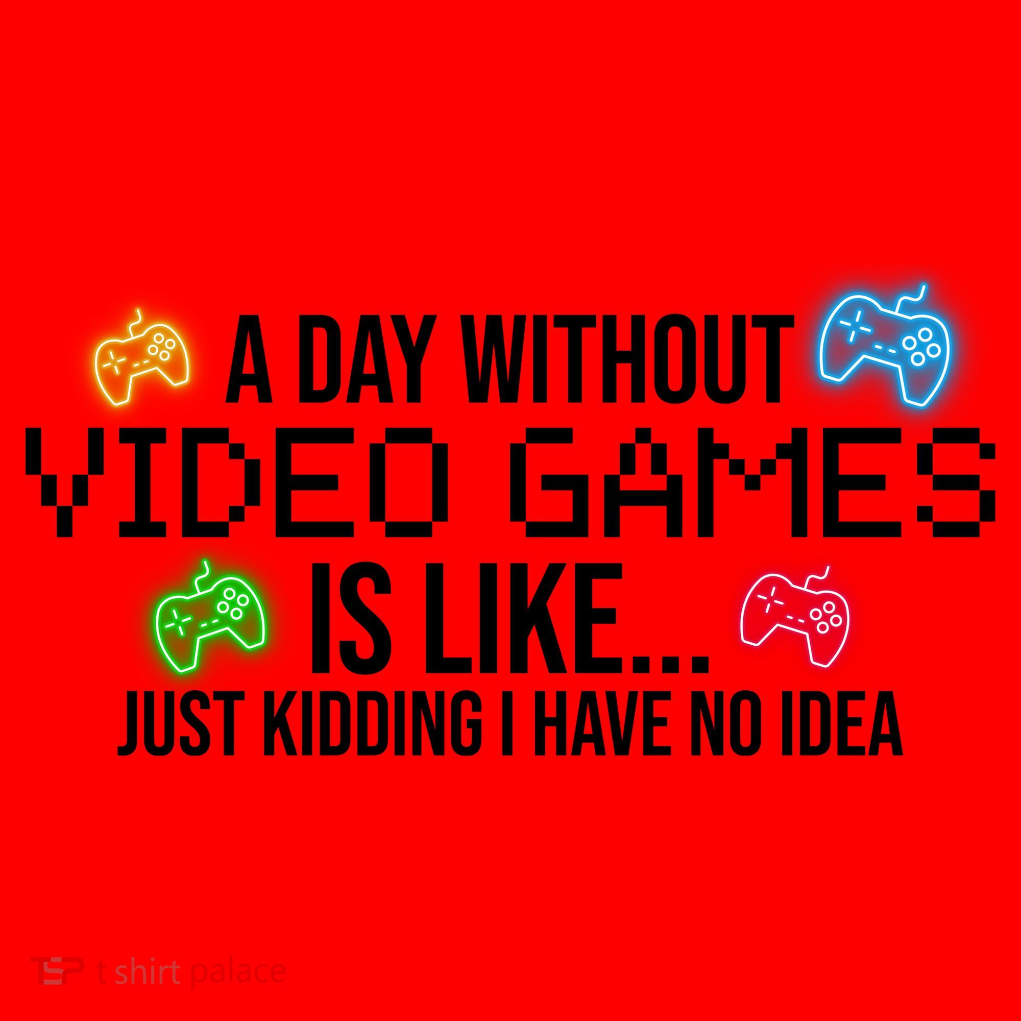 A Day Without Video Games Funny Gamer Santa Hat