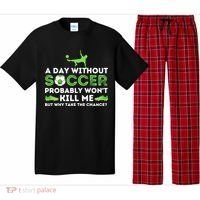 A Day Without Soccer Great Gift Soccer Lover Gift Pajama Set thumb 0