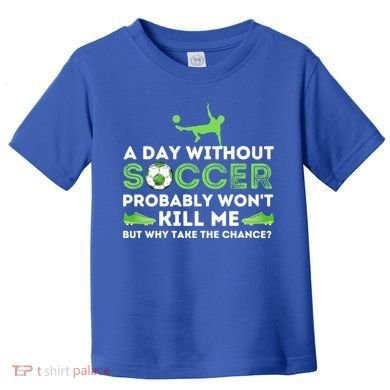 A Day Without Soccer Great Gift Soccer Lover Gift Toddler T-Shirt