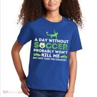 A Day Without Soccer Great Gift Soccer Lover Gift Kids T-Shirt thumb 2