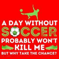 A Day Without Soccer Great Gift Soccer Lover Gift Santa Hat thumb 1