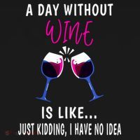 A Day Without Wine Wine Ladies Girl Drinking Wine Coaster thumb 2