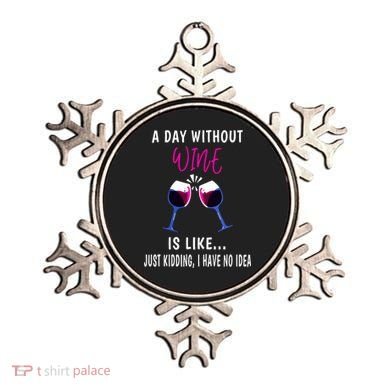 A Day Without Wine Wine Ladies Girl Drinking Wine Ornament
