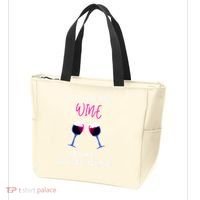 A Day Without Wine Wine Ladies Girl Drinking Wine Tote Bag thumb 3