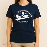 Americas Dairyland Wisconsin Est 1848 Vintage T-Shirt thumb 4