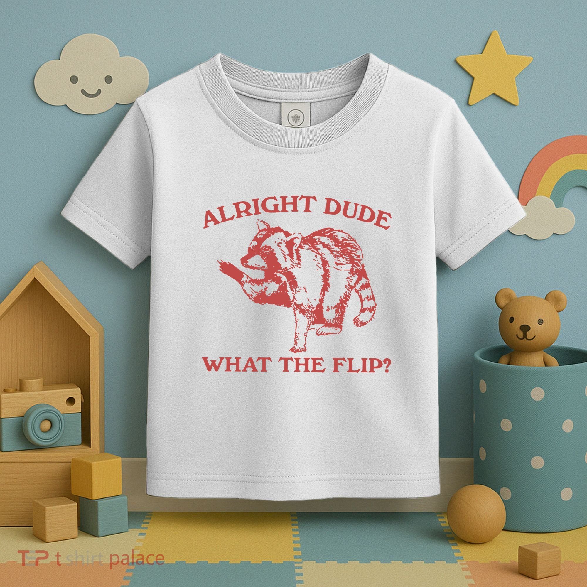 Alright Dude What The Flip Toddler T-Shirt