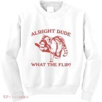 Alright Dude What The Flip Kids Sweatshirt thumb 0