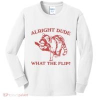 Alright Dude What The Flip Kids Long Sleeve Shirt thumb 0