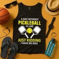 A Day Without Pickleball is Like Pickleball Dink Player Tank Top thumb 4