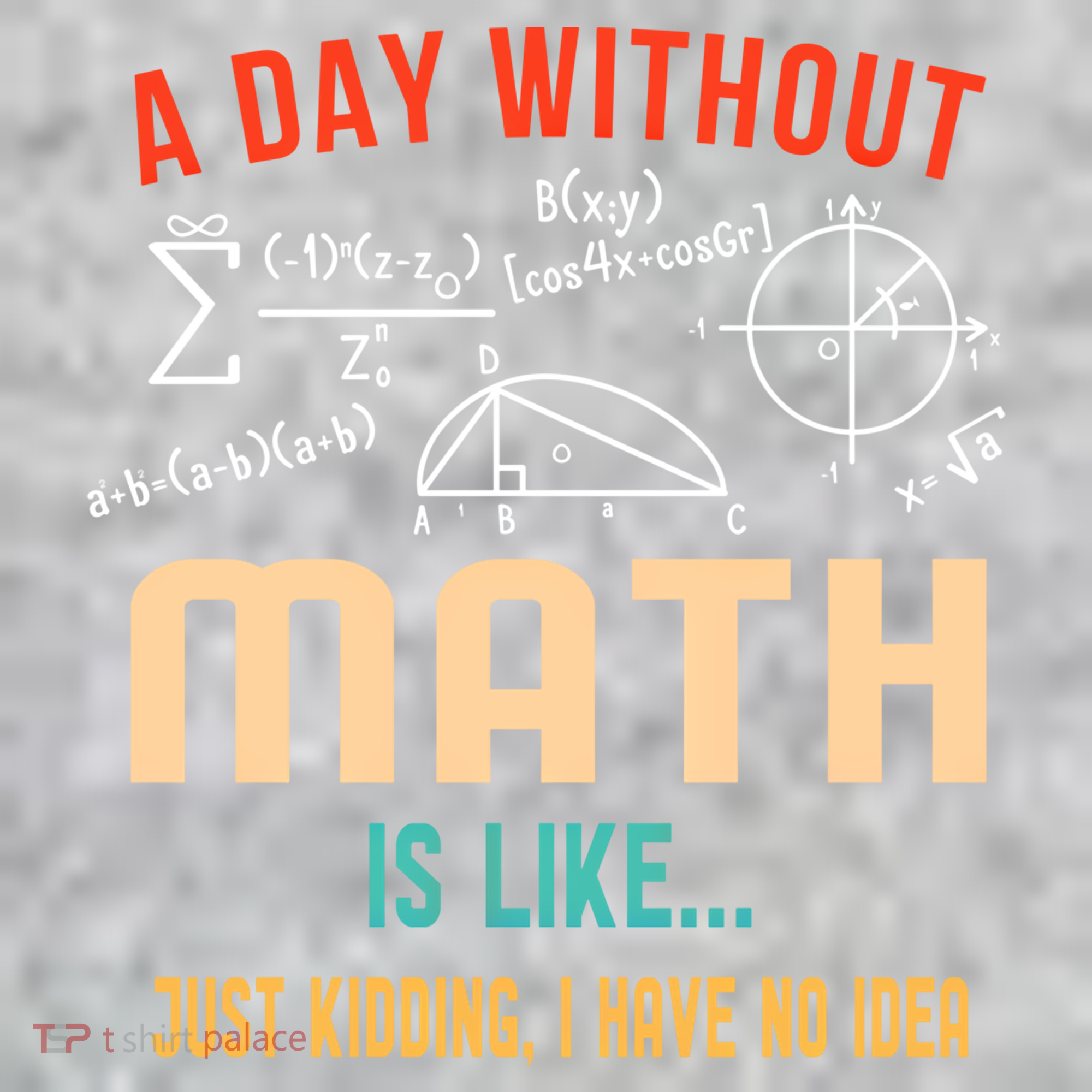 A Day Without Math Is Like Math Student Math Teacher Gift The Baniff Cuffed Pom Beanie