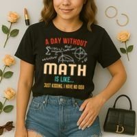 A Day Without Math Is Like Math Student Math Teacher Gift Comfort Colors Boxy T-Shirt thumb 2
