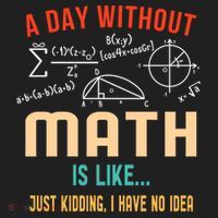 A Day Without Math Is Like Math Student Math Teacher Gift Golf Towel thumb 3