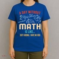A Day Without Math Is Like Math Student Math Teacher Gift T-Shirt thumb 4