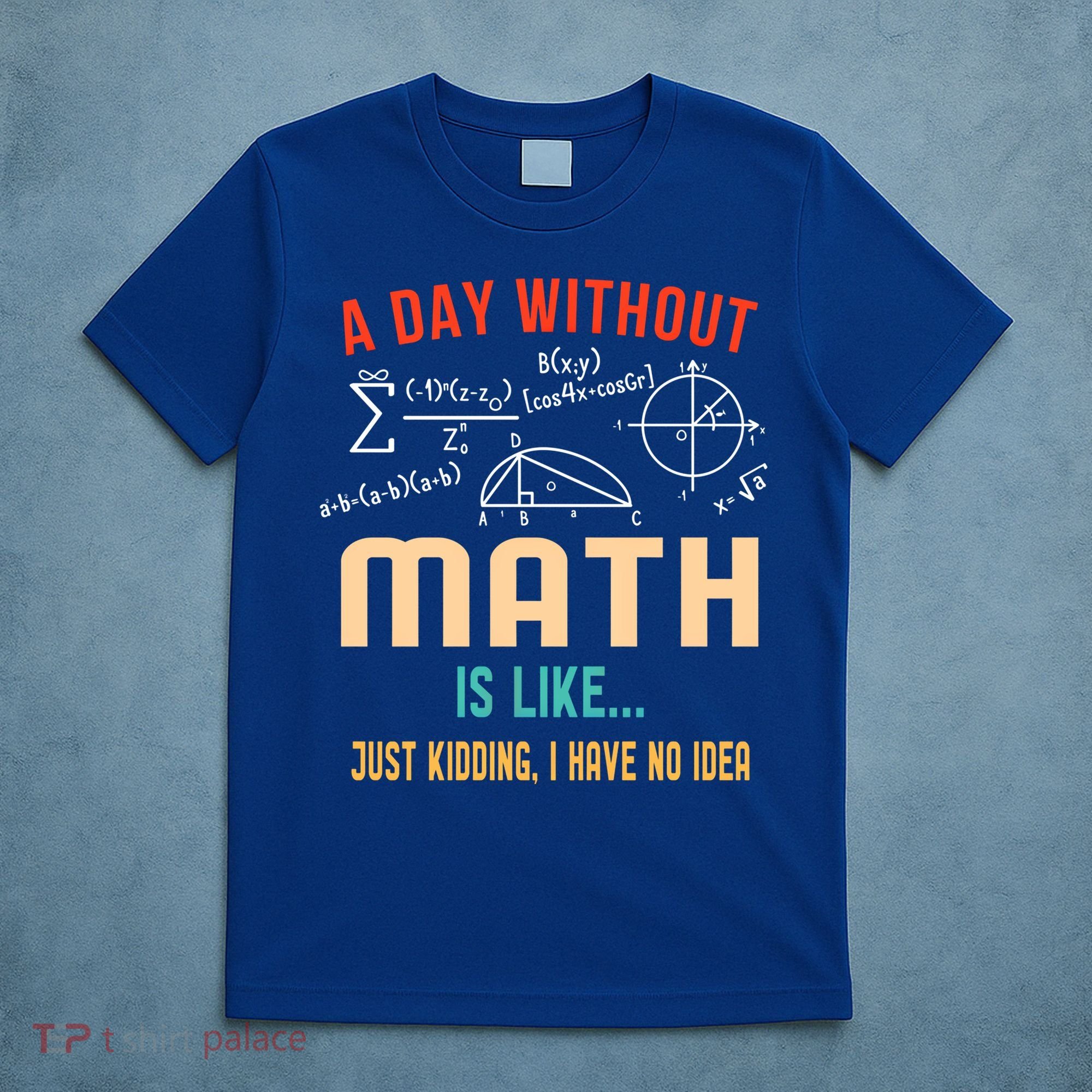 A Day Without Math Is Like Math Student Math Teacher Gift T-Shirt