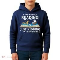 A Day Without Reading Is Like Book Lover Gift & Reading Kids Hoodie thumb 4