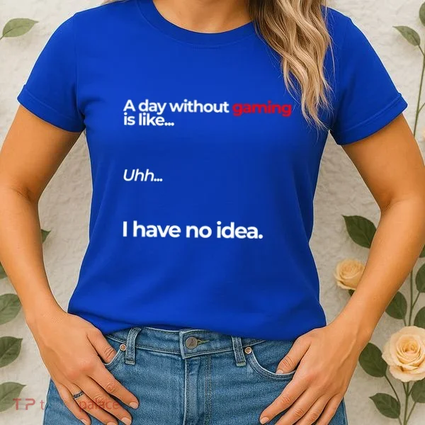 A Day Without Gaming Funny Gaming Meme Gift Women's T-Shirt