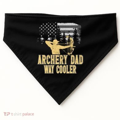 Archery Dad Way Cool Father's Day Cool Gift USA-Made Doggie Bandana