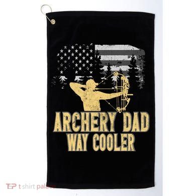 Archery Dad Way Cool Father's Day Cool Gift Golf Towel