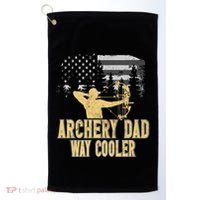 Archery Dad Way Cool Father's Day Cool Gift Golf Towel thumb 0