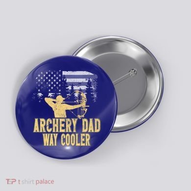 Archery Dad Way Cool Father's Day Cool Gift Button