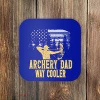 Archery Dad Way Cool Father's Day Cool Gift Coaster thumb 0