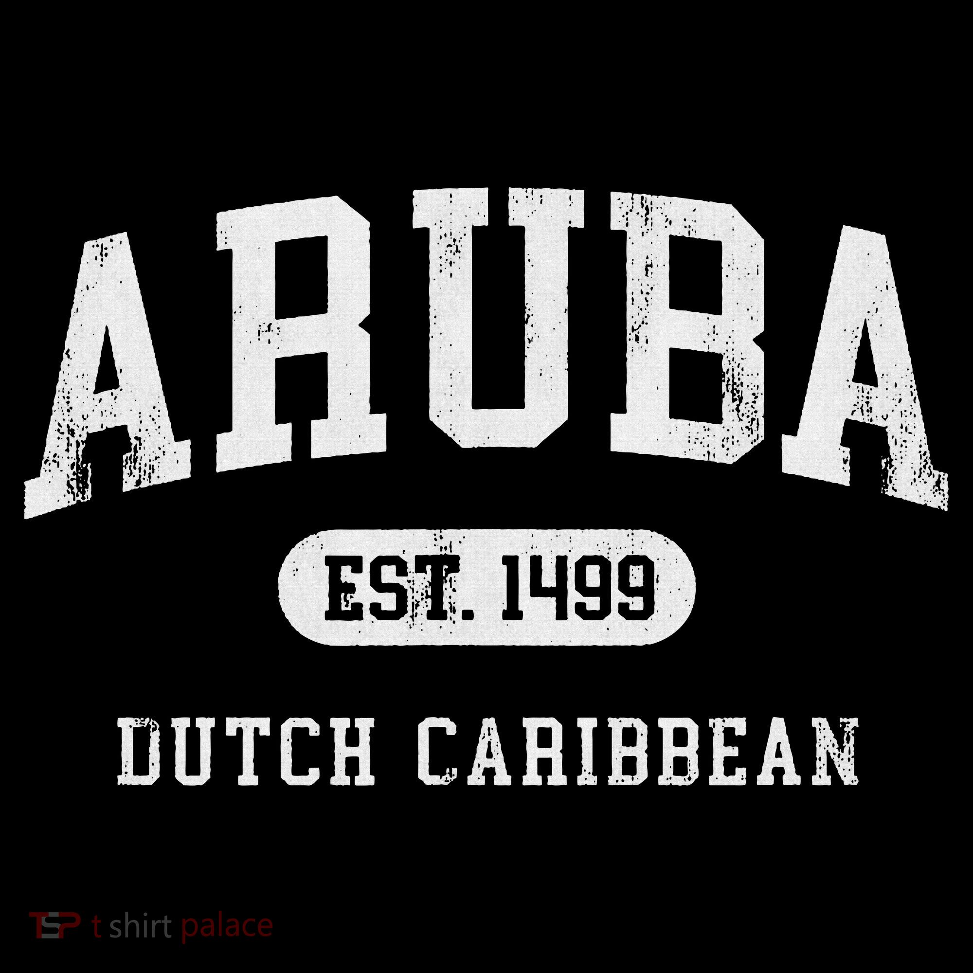 Aruba Est 1499 Throwback Letter Souvenir Long Sleeve Shirt