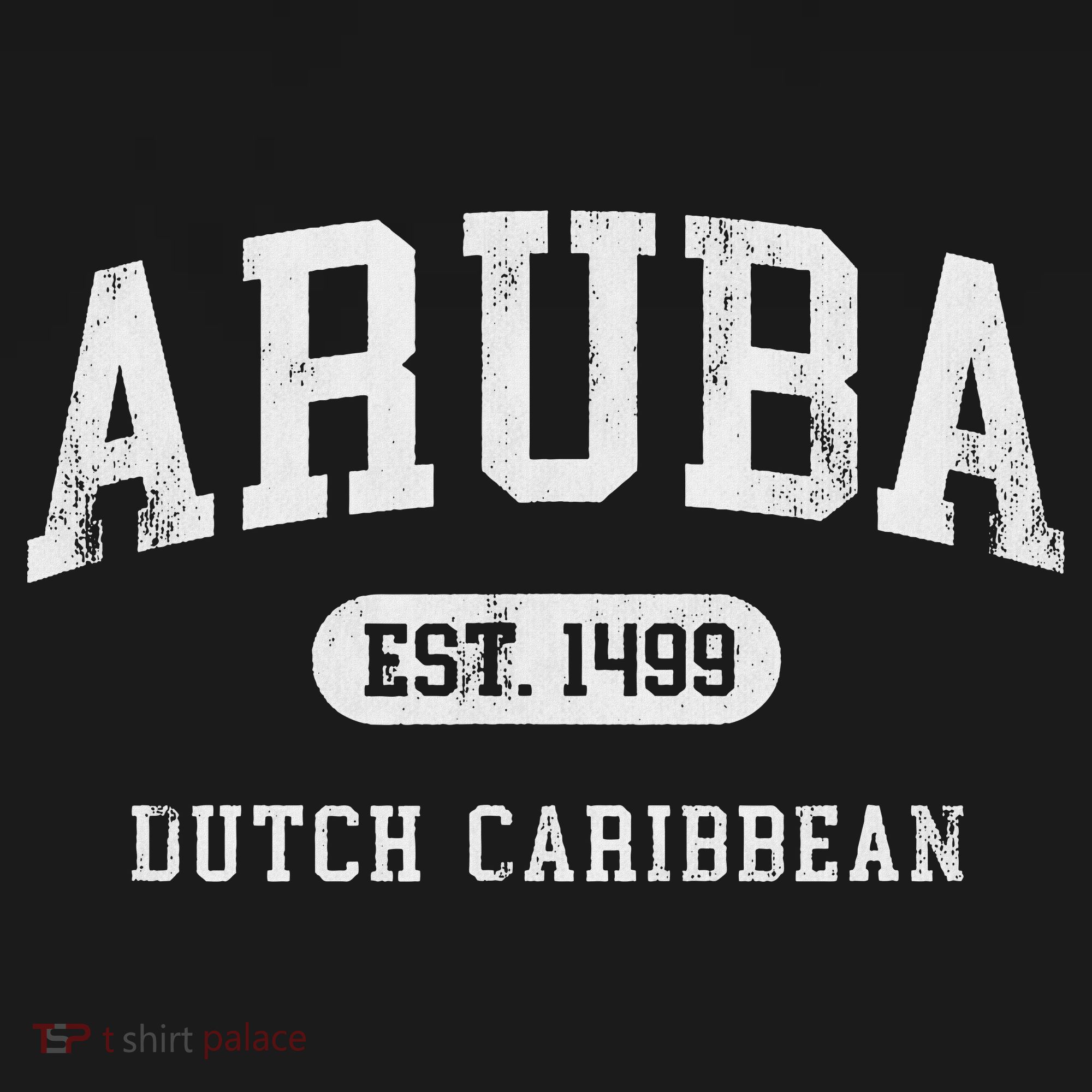 Aruba Est 1499 Throwback Letter Souvenir Backpack