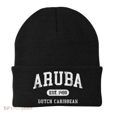 Aruba Est 1499 Throwback Letter Souvenir Beanie