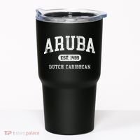 Aruba Est 1499 Throwback Letter Souvenir Tumbler thumb 0
