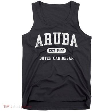 Aruba Est 1499 Throwback Letter Souvenir Tank Top
