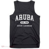 Aruba Est 1499 Throwback Letter Souvenir Tank Top thumb 0
