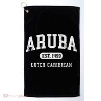 Aruba Est 1499 Throwback Letter Souvenir Golf Towel thumb 0