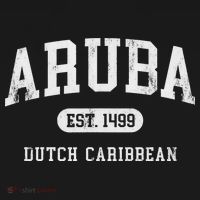 Aruba Est 1499 Throwback Letter Souvenir Women's Long Sleeve Shirt thumb 2