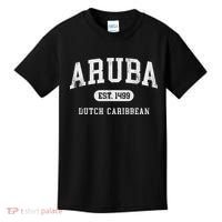 Aruba Est 1499 Throwback Letter Souvenir Kids T-Shirt thumb 0