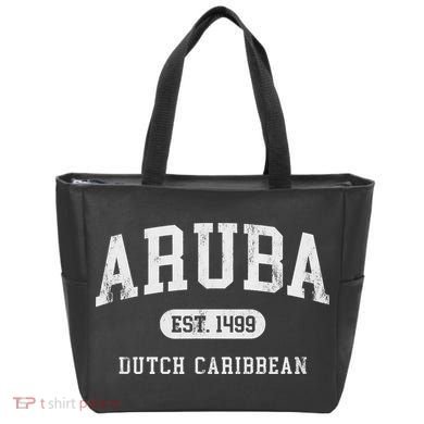 Aruba Est 1499 Throwback Letter Souvenir Tote Bag