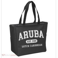 Aruba Est 1499 Throwback Letter Souvenir Tote Bag thumb 2