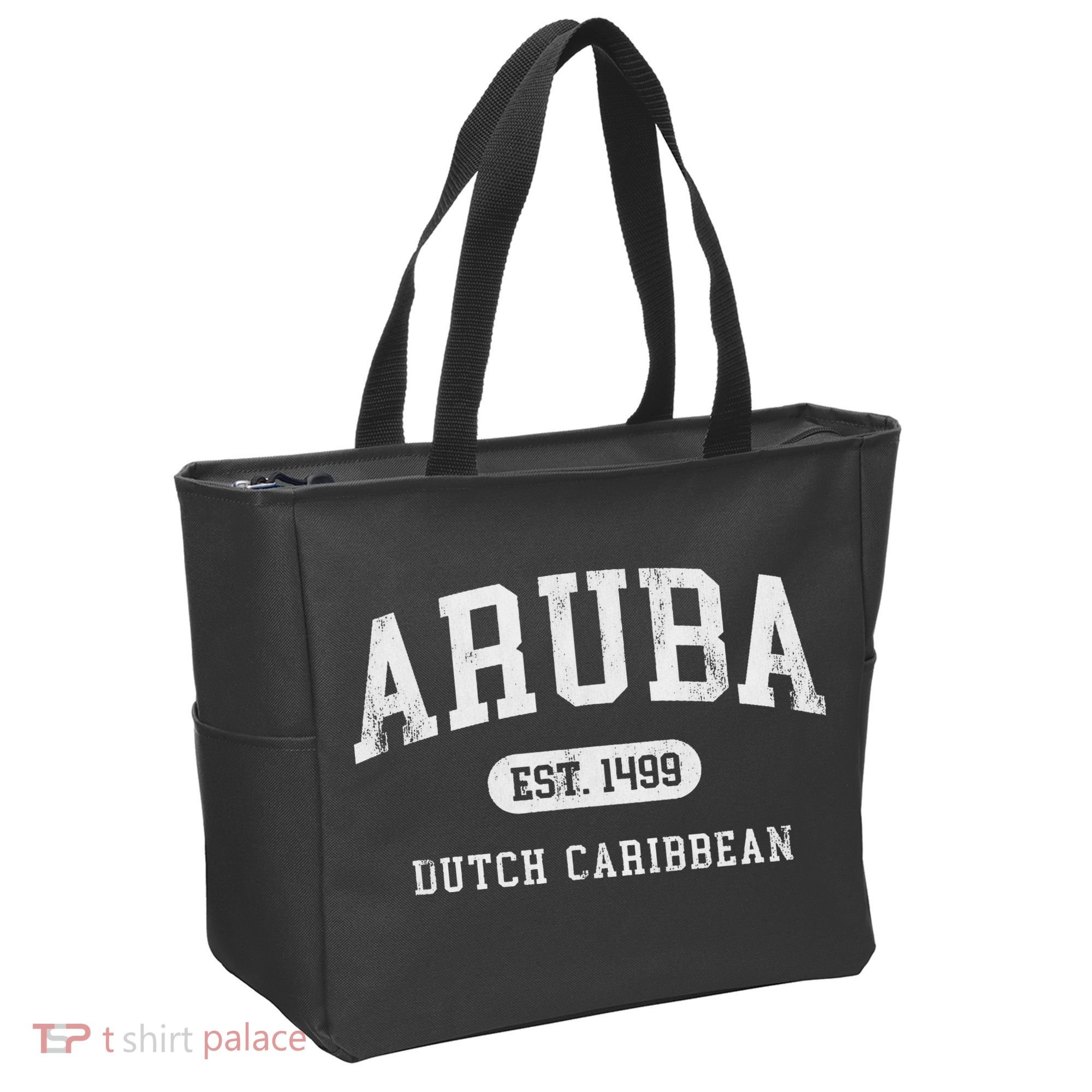 Aruba Est 1499 Throwback Letter Souvenir Tote Bag