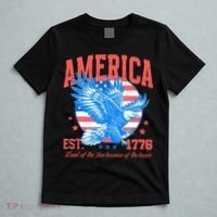 America Est 1776 Land Of The Free Because Of The Brave T-Shirt thumb 5