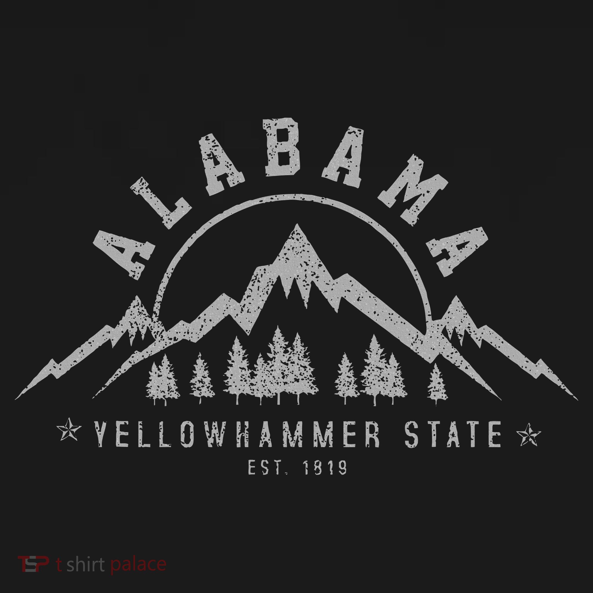 Alabama Est 1819 Yellowhammer State Mountains Pride Women's Tank Top