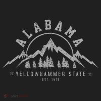 Alabama Est 1819 Yellowhammer State Mountains Pride Golf Towel thumb 3