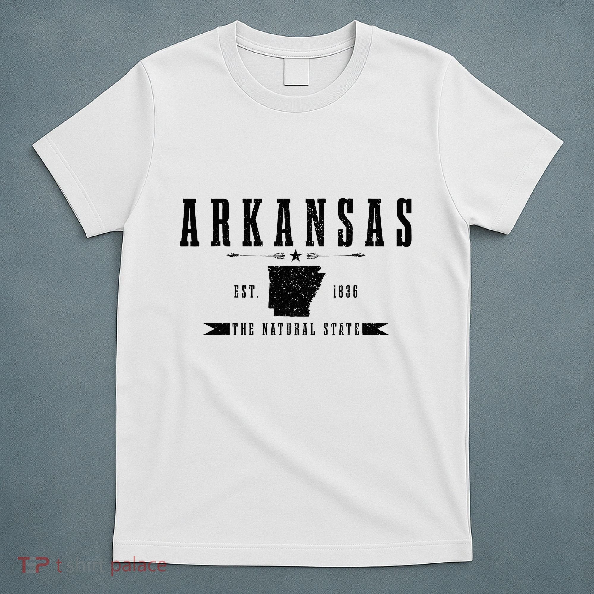 Arkansas Est. 1836 Natural State Vintage T-Shirt