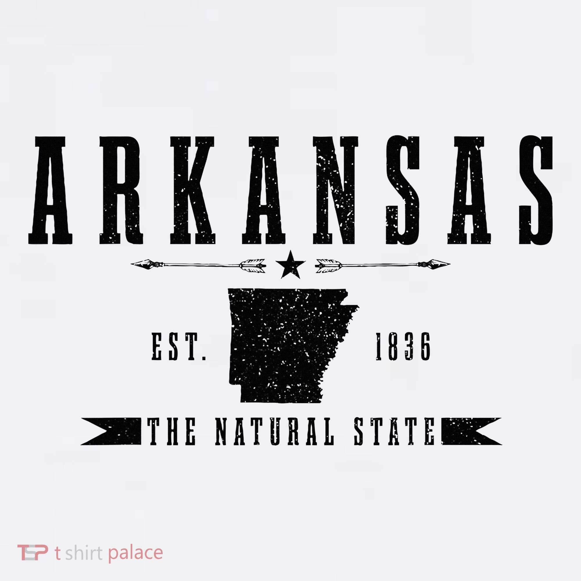 Arkansas Est. 1836 Natural State Vintage T-Shirt