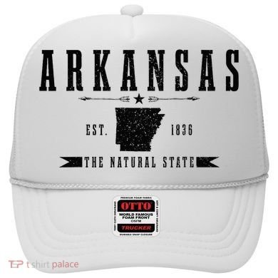 Arkansas Est. 1836 Natural State Vintage Hat