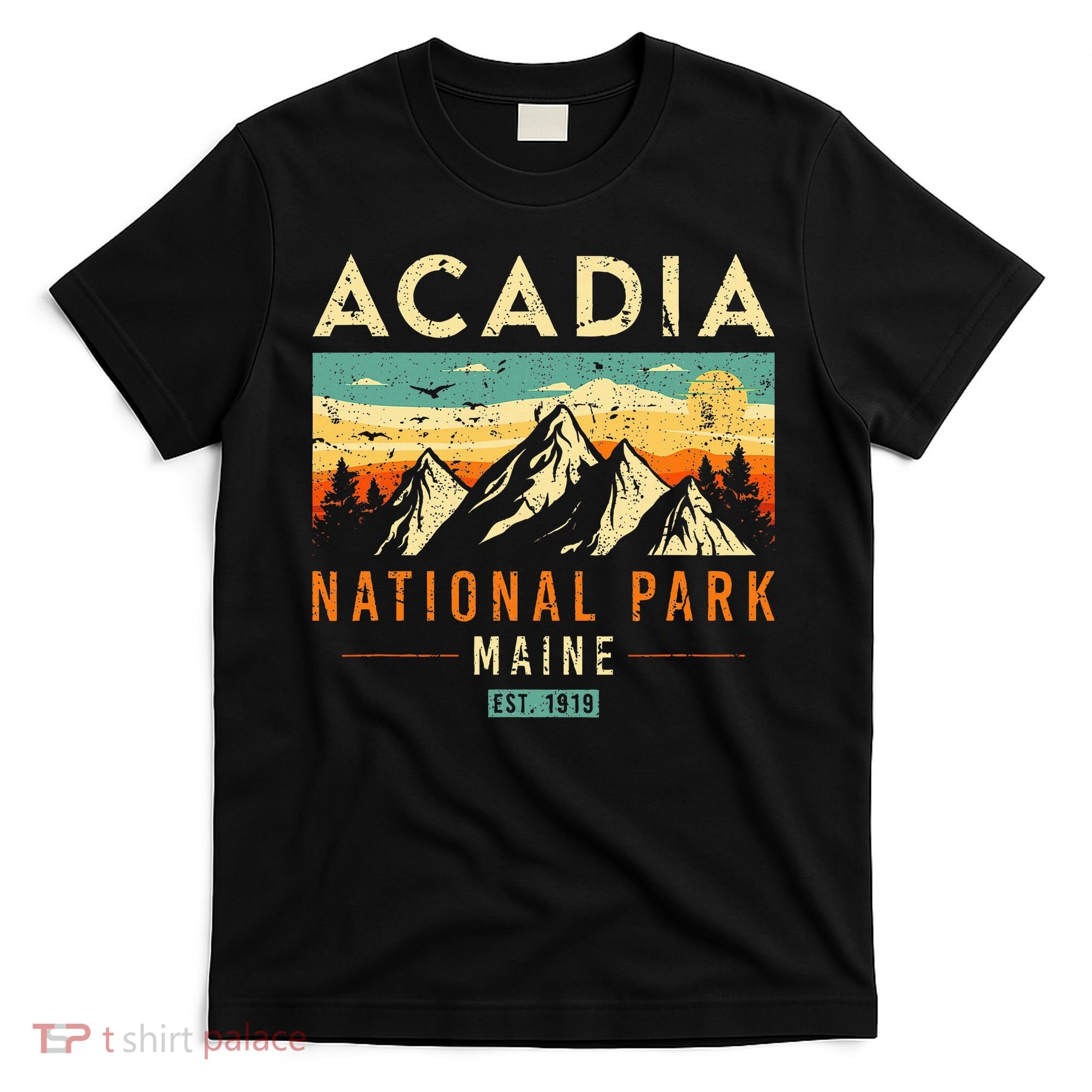 Acadia Est. 1919 Vintage Retro Maine National Park T-Shirt