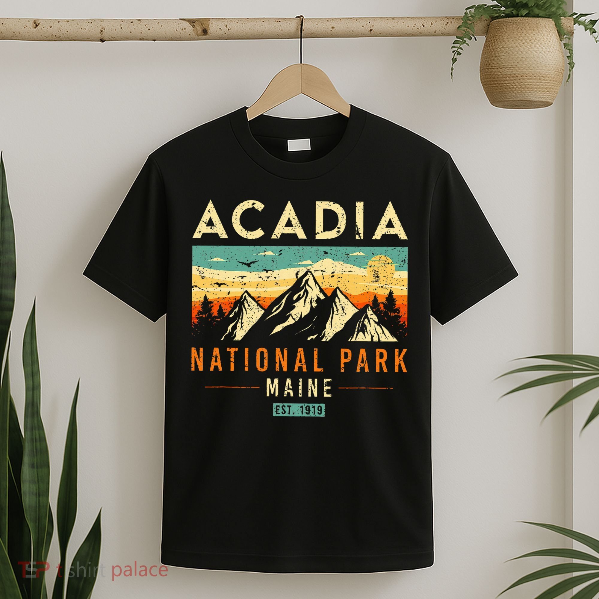 Acadia Est. 1919 Vintage Retro Maine National Park T-Shirt