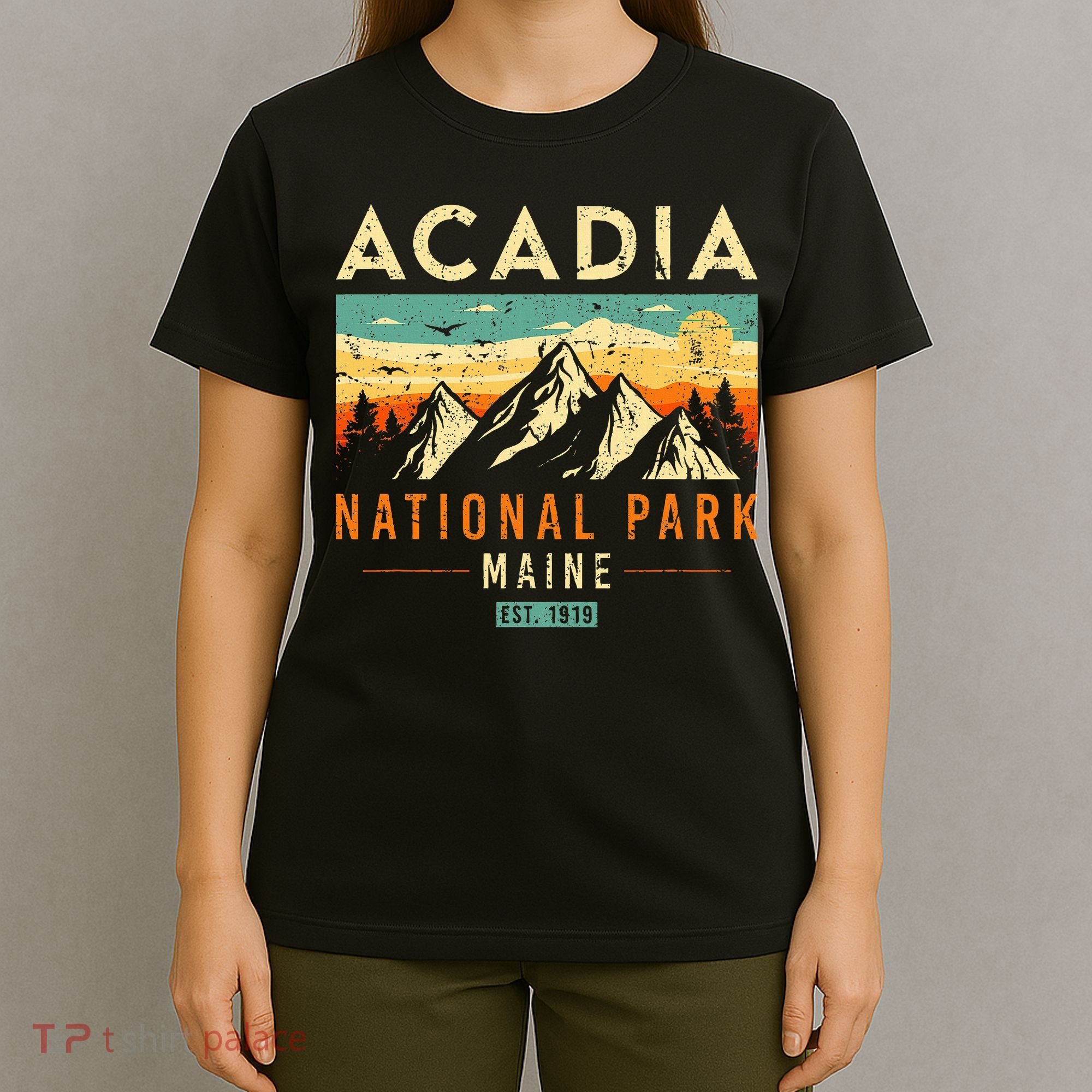 Acadia Est. 1919 Vintage Retro Maine National Park T-Shirt