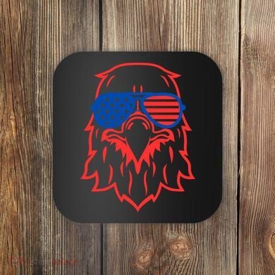 American Eagle 4th Of July Festive Coaster