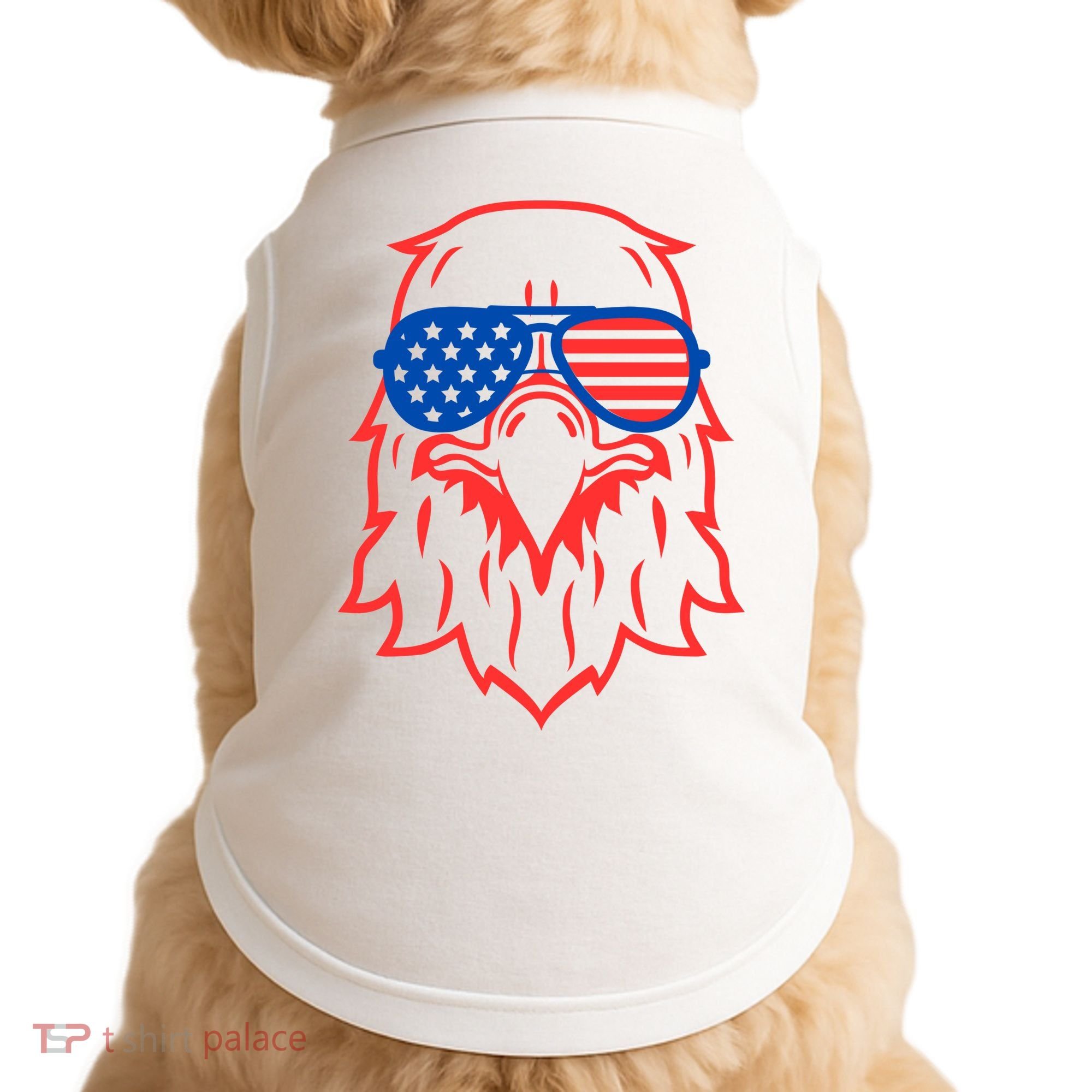 American Eagle 4th Of July Festive Doggie Tank