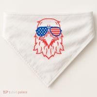 American Eagle 4th Of July Festive USA-Made Doggie Bandana thumb 0